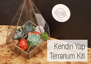 Sun Floral School’dan Terrarium Kiti!